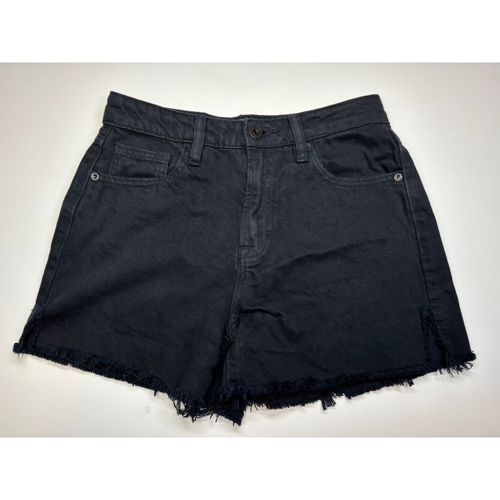 Hidden Jean Shorts Womens XS Black 100% Cotton Cut Offs - Picture 1 of 11